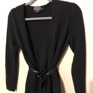 NWOT Pendleton Tie-Waist Cashmere Cardigan
